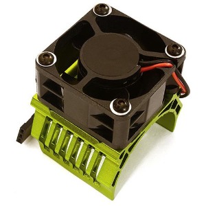하비몬[#C28605GREEN] 42mm Motor Heatsink+40x40mm Cooling Fan 16k rpm for Traxxas 1/10 E-Maxx[상품코드]INTEGY