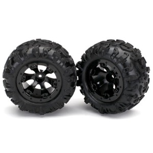 하비몬[#AX7277] Tires And Wheels, Assembled, Glued (Geode Black, Beadlock Style Wheels, Canyon At Tires, Foam Inserts) (1 Left, 1 Right)[상품코드]TRAXXAS