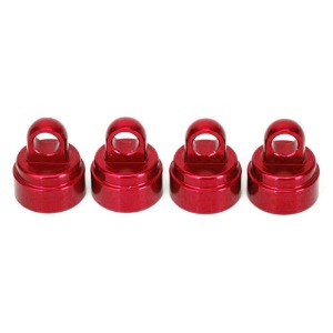 하비몬[#AX3767X] Shock Caps Aluminum (Red-Anodized) (4) (Fits All Ultra Shocks)[상품코드]TRAXXAS