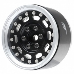 하비몬[#BRPB005RSBK] [2개입] ProBuild™ 1.9&quot; MAG-10 Adjustable Offset Aluminum Beadlock Wheels (Flat Silver/Black)[상품코드]BOOM RACING
