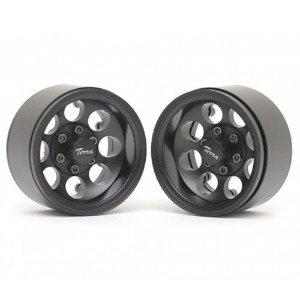 하비몬[#BRW780917BK] [2개입] 1.9 Terra Classic 8-Hole Aluminum Deep Dish Beadlock Wheels w/XT601 Hubs (Black)[상품코드]BOOM RACING