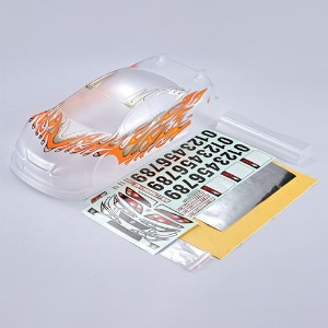 하비몬[#KB48107] 1/10 Light Weight Racing Body Type - A (190mm) - Trimmed/Printed In Fluorescence Orange (킬러바디 반도색)[상품코드]KILLERBODY