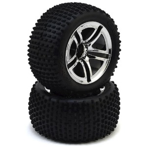 하비몬[#AX5572R] Tires &amp; Wheels, Assembled, Glued (2.8&quot;) (Twin-Spoke Wheels, Alias® Tires, Foam Inserts) (Nitro Rear) (2) (NITRO)[상품코드]TRAXXAS
