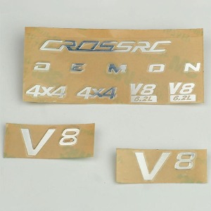 하비몬[#97400354] Metal Body Sticker (DEMON 4x4 V8 6.2L) (for SG4, SR4)[상품코드]CROSS-RC