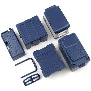 하비몬[#XS-55922BU] Scale Plastic Equipment Case Tank Freezer Luggage 1 Set For 1/10 Crawler Blue[상품코드]XTRA SPEED
