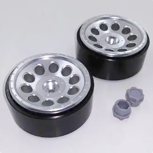 하비몬[#97400572] [2개입] 1.9&quot; Aluminum CNC Wheel Hub (Sliver) (for SU4-C) (설명서 품번 #44083, 44084, 41375, 205301, 11134)[상품코드]CROSS-RC
