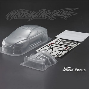 하비몬[#PC201004] 1/10 Ford Focus Body Shell w/Light Bucket (Clear｜미도색)[상품코드]MATRIXLINE
