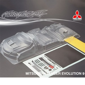 하비몬[#PC201305E-1] Aero Body Kit - 1/10 Mitsubishi Lancer Evolution 9 (for PC201305) (Clear｜미도색)[상품코드]MATRIXLINE