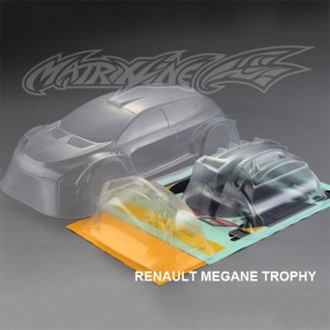 하비몬[#PC201405] 1/10 Renault Megane Trophy Body Shell w/Light Bucket (Clear｜미도색)[상품코드]MATRIXLINE