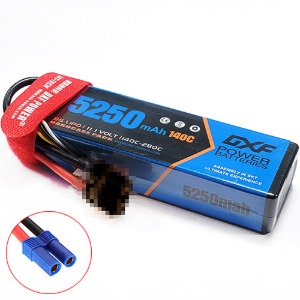 하비몬11.1V 5250mAh 140C 3S Hard Case Lipo Battery (EC5잭) (2셀 크기 3셀)[상품코드]DXF