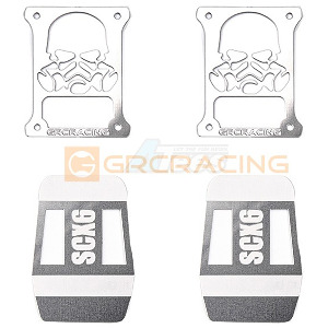 하비몬[#GRC/G173RAS] Stainless Steel Tail Light Guard Type A for SCX6 Wrangler (Silver)[상품코드]GRC