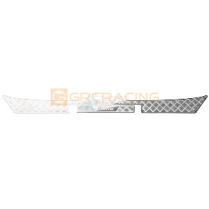 하비몬[#GRC/G173FS] Stainless Steel Rear Bumper Decorative Protection Plate for SCX6 Wrangler (Silver)[상품코드]GRC