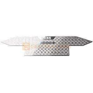 하비몬[#GRC/G173ES] Stainless Steel Front Bumper Decorative Protection Plate for SCX6 Wrangler (Silver)[상품코드]GRC