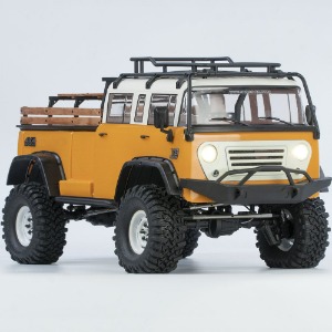 하비몬[#90100091] [완성품] 1/10 JT4 4x4 Scale Rock Crawler ARTR (Orange) : Jeep M677 Cargo Pickup Truck[상품코드]CROSS-RC
