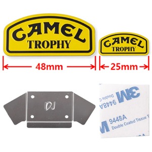 하비몬[#DJC-0520BK] [2개] Camel Trophy Metal Sticker Set (for Defender D90, D110)[상품코드]TEAM DC
