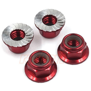 하비몬[#YA-0616RD] [4개입] 5mm Aluminum Wheel Lock Nut (Red)[상품코드]YEAH RACING