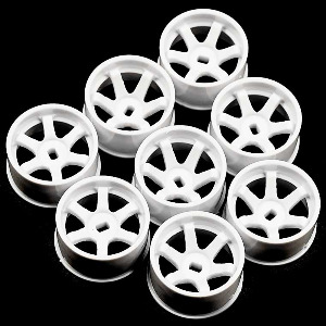 하비몬[#WL-0146WH] [8개입｜와이드 AWD] Plastic Wide Rim Set 11mm (Offset 0 +1 +2 +3) White for 1/28 Mini-Z AWD (교쇼 미니지 휠 세트)[상품코드]YEAH RACING
