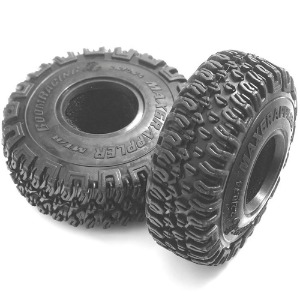 하비몬[#BRTR1-22BKD] [2개입] 1.0&quot; MAXGRAPPLER Scale RC Tire GEKKO Black Open Cell Foams (크기 55.5 x 19mm)[상품코드]BOOM RACING