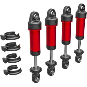 하비몬[#AX9764-RED] [4개입] TRX-4M 6061-T6 Aluminum GTM Shocks (Fully Assembled w/o Springs) (Red-Anodized)[상품코드]TRAXXAS