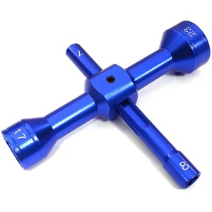 하비몬[#C22774BLUE] [십자렌치｜휠 렌치] Quad Hex Socket Wrench (7mm｜8mm｜17mm｜23mm Size)[상품코드]INTEGY