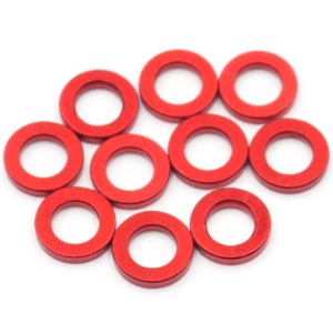 하비몬[XP-10240] (10개입) Aluminum Shim 3x5.5x1.0mm (Red) (M3 스페이서)[상품코드]XPRESS