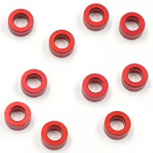 하비몬[XP-40158] (10개입) Aluminum Shim 3x5.5x2.5mm (Red) (M3 스페이서)[상품코드]XPRESS
