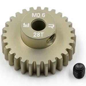 하비몬[MG-06P28T] Alu. 7075 Hard Coated Pinion Gear 0.6P 28T w/3mm Bore (타미야 차종｜Mod 0.6)[상품코드]YEAH RACING