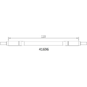 하비몬[#97401101] [1개입] Upper Link Rod (110mm) for EMO-X (설명서 품번 #41696)[상품코드]CROSS-RC