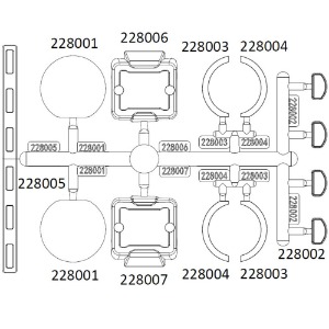 하비몬[#97401120] Lens Parts Set (Bag R) for EMO-X (설명서 품번 #228001, 228002, 228003, 228004, 228005, 228006, 228007)[상품코드]CROSS-RC