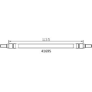 하비몬[#97401102] [1개입] Lower Link Rod (113.5mm) for EMO-X (설명서 품번 #41695)[상품코드]CROSS-RC