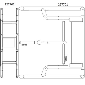 하비몬[#97401118] Rear Bed Roll Bar Rack (Bag O) for EMO-X (설명서 품번 #227701, 227702)[상품코드]CROSS-RC