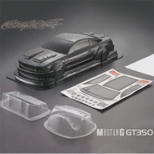 하비몬[#PC201012C] [입고예정] 1/10 Ford Mustang GT350 Body Shell w/Light Bucket, Wing, Decal (Carbon-Printing)[상품코드]MATRIXLINE